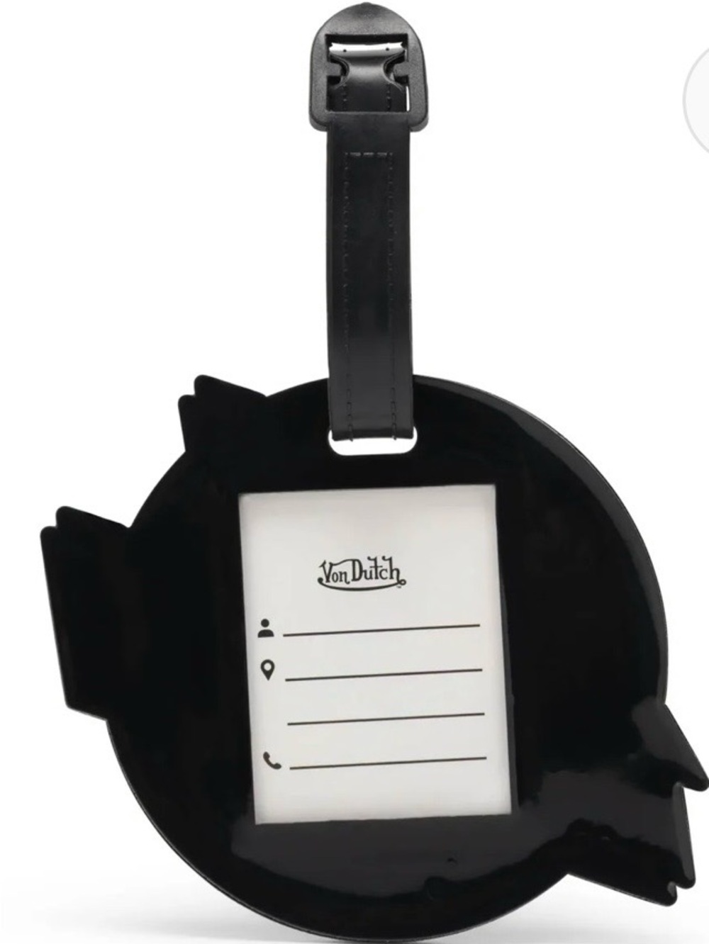 Von Dutch Pink, Black & Blue Round Logo Luggage Tags - Picture 3 of 6